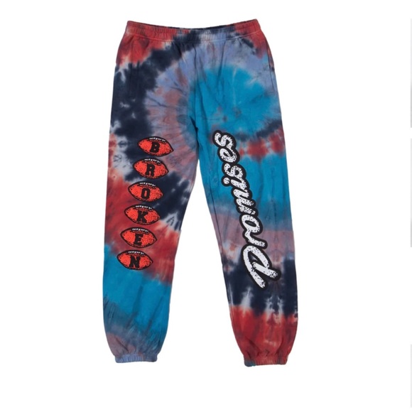 Broken Promises RUNNINGBACK TIE DYE SWEATS - Picture 4 of 6